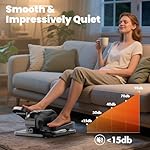 Under Desk Elliptical Machine, Elliptical Leg Exerciser as Seen on TV for Senior with Remote Control, Portable Quiet Electric Seated Pedal and 12 Adjustable Speed, Black - Image 4