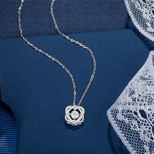 Cousin Gifts for Women, Sterling Silver Infinity Interlocking 2 Hearts Necklace for Cousin, Cousin Birthday Gifts for Cousins Female, Christmas Jewelry3