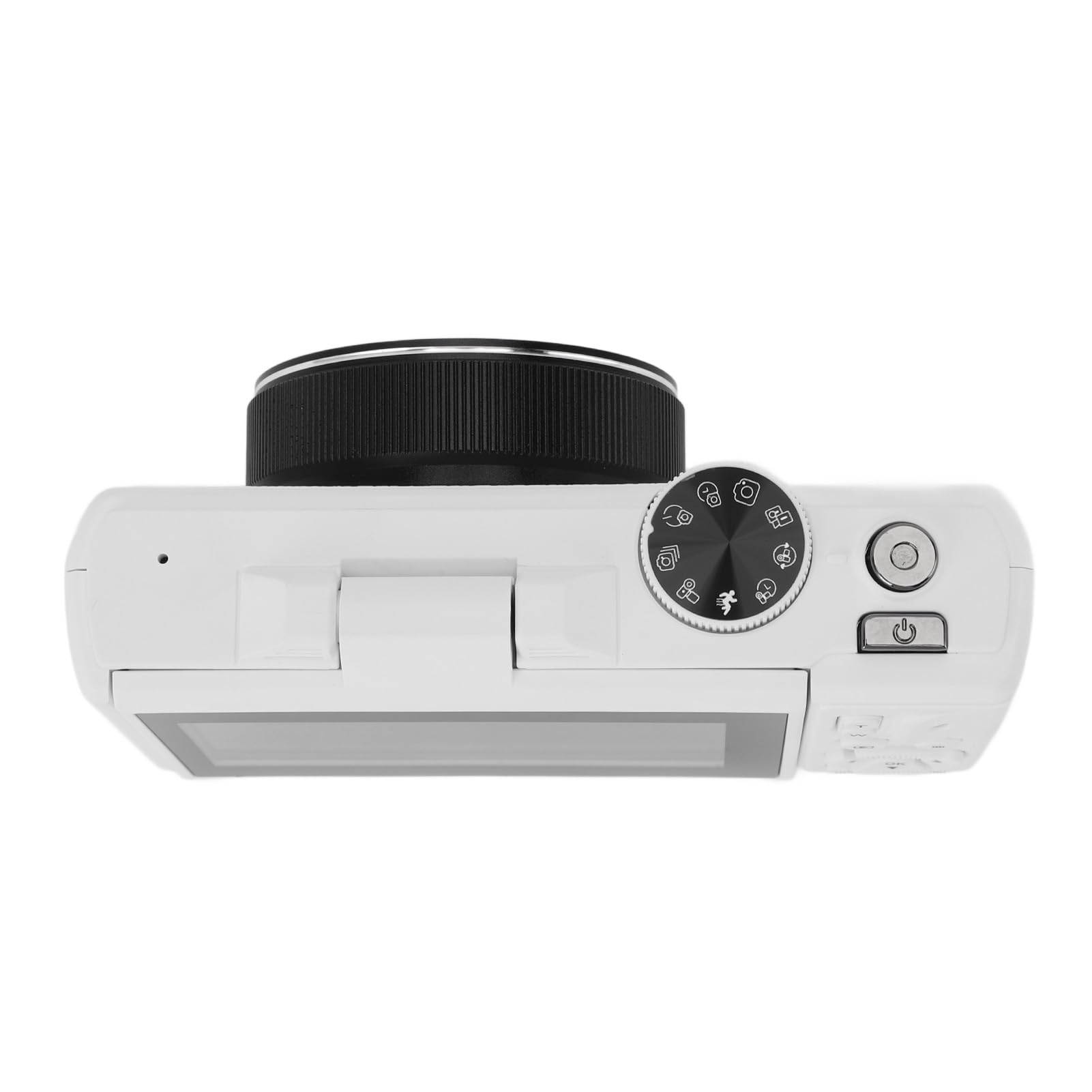 Kamera Cyfrowa 5K do Fotografii i Wideo, Autofocus 75MP Aparat Vlogging z Ekranem 3 '', 18 -krotny Cyfrowy Zoom Autofocus Kamera Bezlusterkowa (WHITE)