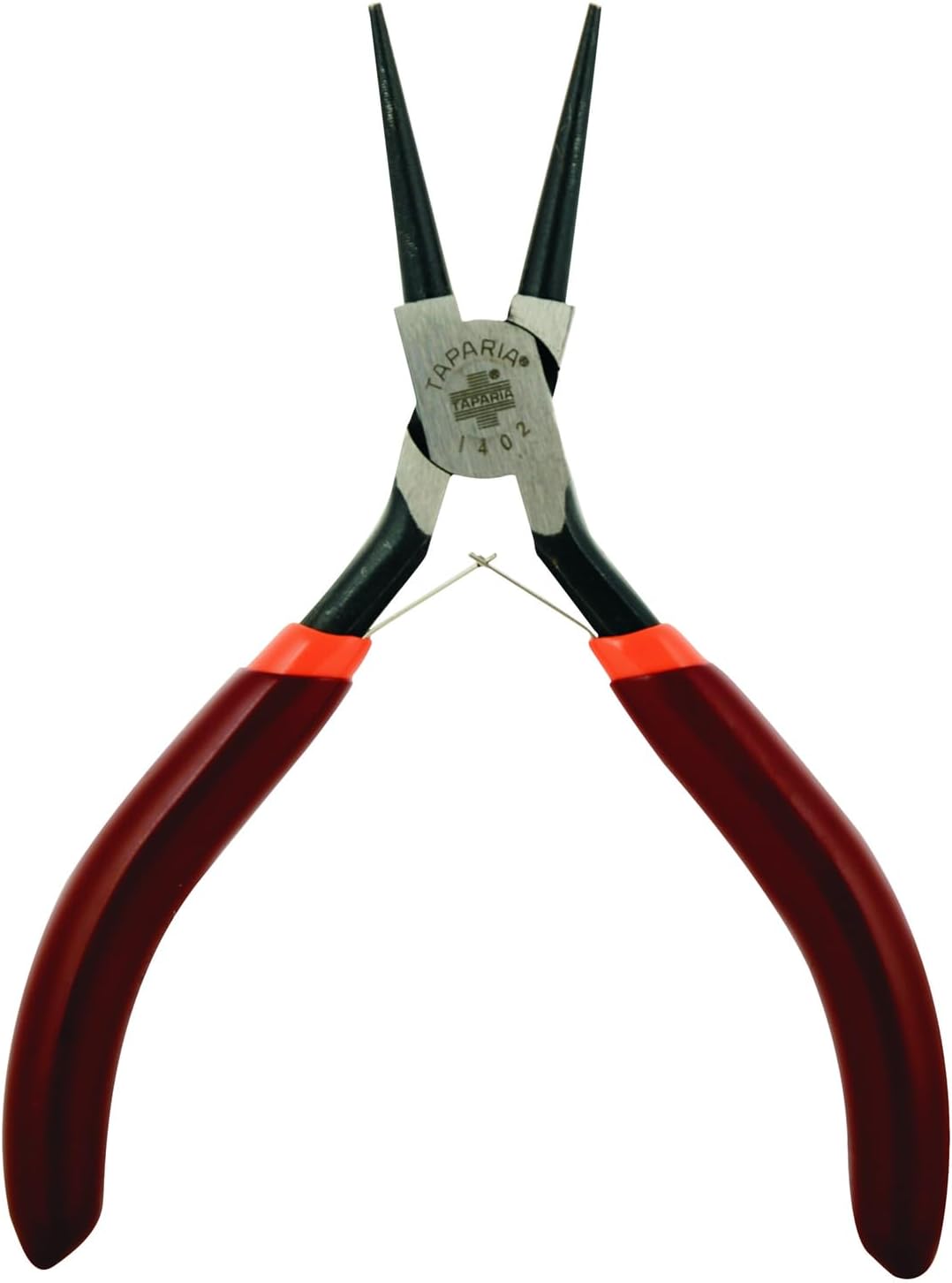 Taparia 1402 4.92 inch 125 mm Round Nose Mini Pliers dip Coated Sleeve, Brown