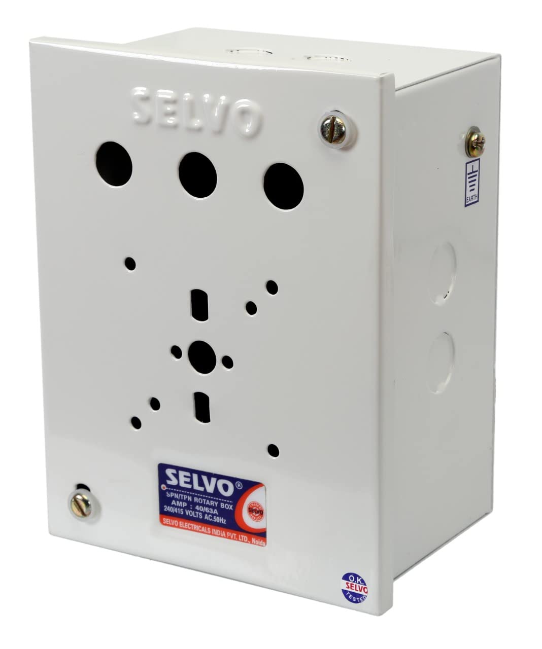 SELVO SPN (Single Pole Neutral) Phase SELECTOR Enclosure (Without Rotary SWITCHES Fitted) (B0BR85D599) Amazon Price History, Amazon Price Tracker