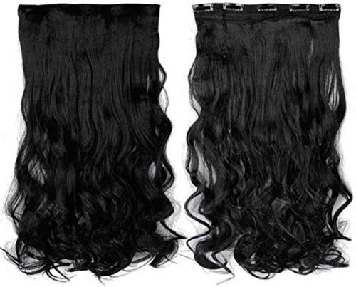 Image of curly hair extension (24 inch brown)