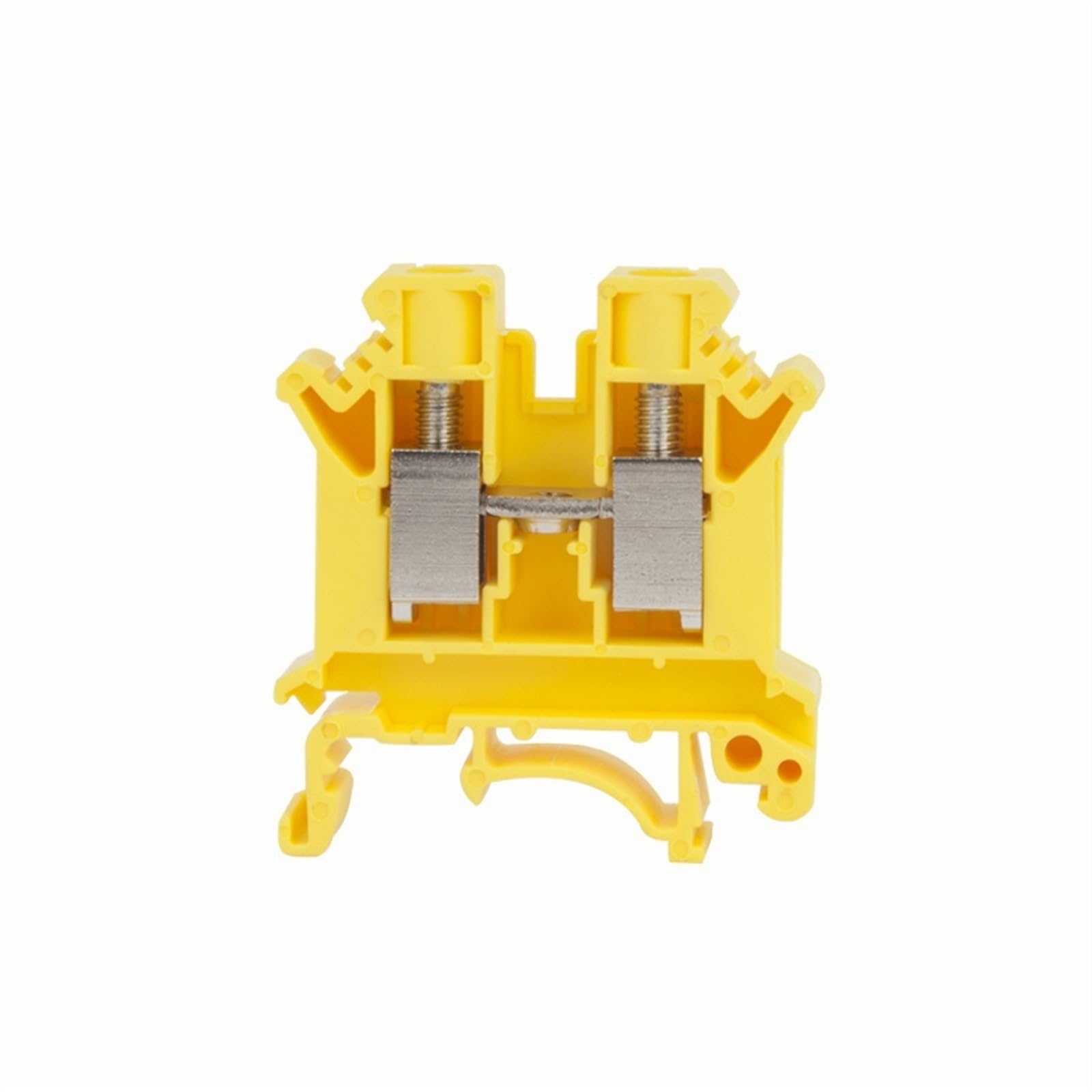 10 Uds UK10N UK10 bloque de terminales de carril DIN de alimentación de tornillo UK 10mm enchufe de Cable conector eléctrico de Cable Universal multicolor (Color : Yellow)