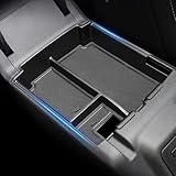 YJQLZK Center Console Organizer Tray Fit for Ford Bronco 2025 2026 4-Door Full Size, Organizer Armrest Storage Box for Bronco Accessories 2025 (Not for 2 Door & Sport)