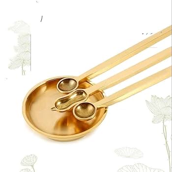 【修縁堂】真鍮製 真言密教 仏具 全木柄護摩勺護摩勺架油皿 仏教法具 修縁堂真鍮製 真言密教 仏具 全木柄護摩勺護摩勺架