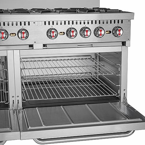 Koolmore KM-CR60-NG 60 Inch 10 Burner Commercial Natural Gas Range With Oven thumb #6