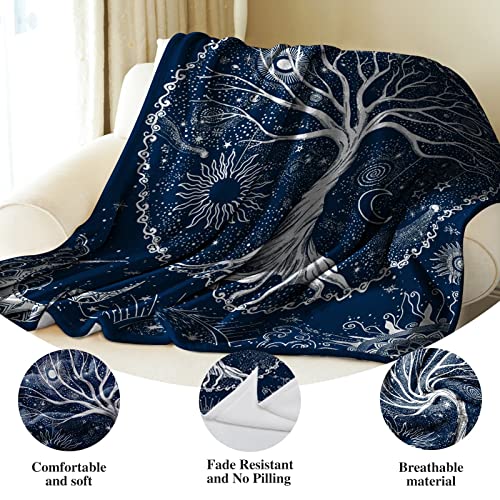 Tree Of Life Throw Blanket Soft All Season Fleece Blanket Sofa Bed Lightweight Blanket Print Cute Stuff For Men And Lovers 40"X50"Inch #TOP4
