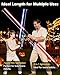 ANASABER Lightsaber, Double-bladed Dueling Light Saber, 4 Sound Fonts, 12 RGB Colors FX Metal Hilt Light Sabers 40inch Real Light Sabers 2pack for Adults/Kids Birthday Xmas Gift, Halloween Cosplay