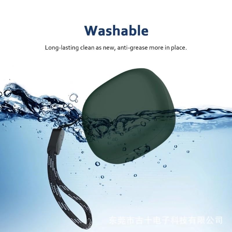 Image of ColorCase Front & Back Full Protection Silicon Case Cover for Anker Soundcore R50i - (Green) (Airpods Not Included)
