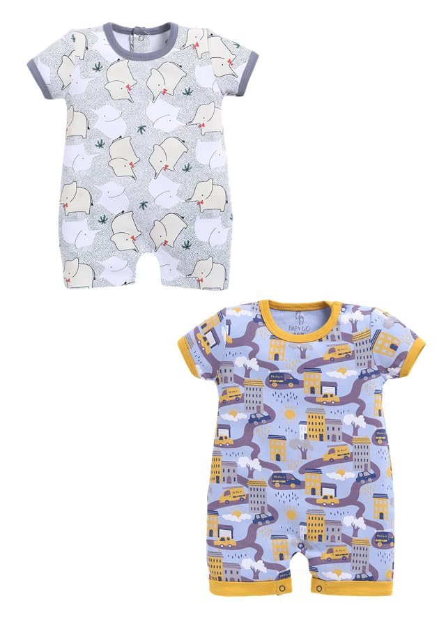 Image of BABYGO Baby Rompers Pack of 2