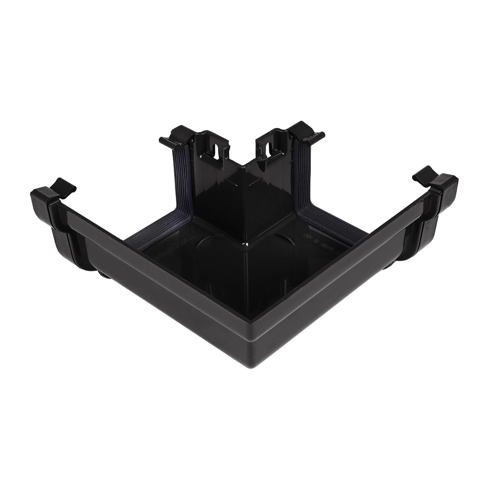 Kayflow Ogee Gutter External 90° Angle – High Capacity PVC Rainwater Drainage System Corner - Black