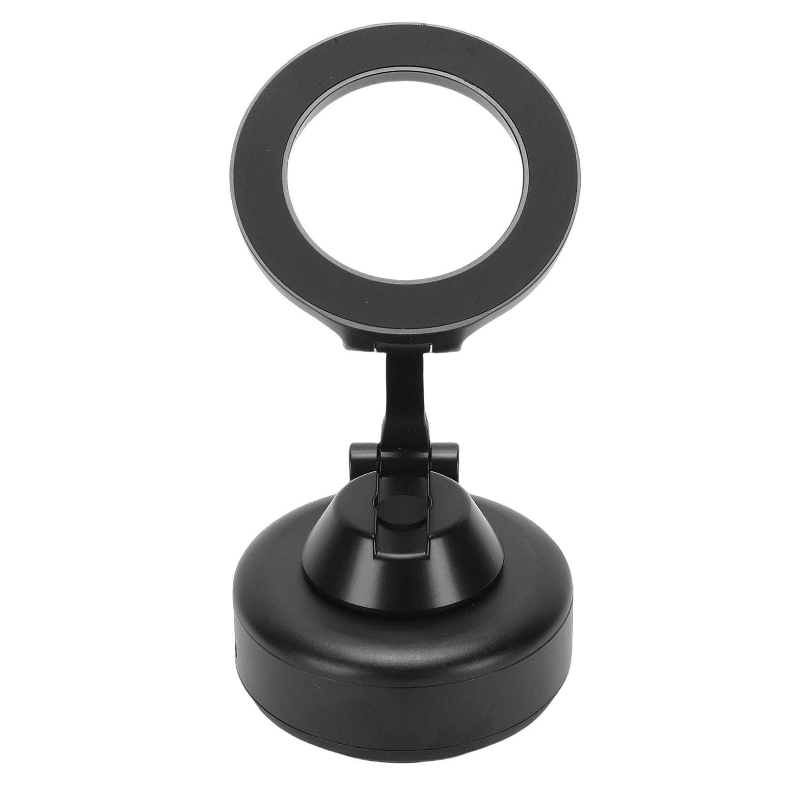 Soporte magnético de teléfono de Coche con succión al vacío, Soporte magnético Fuerte de aleación de Aluminio para teléfono móvil, salpicadero de Cristal para Parabrisas de Coche (Negra)