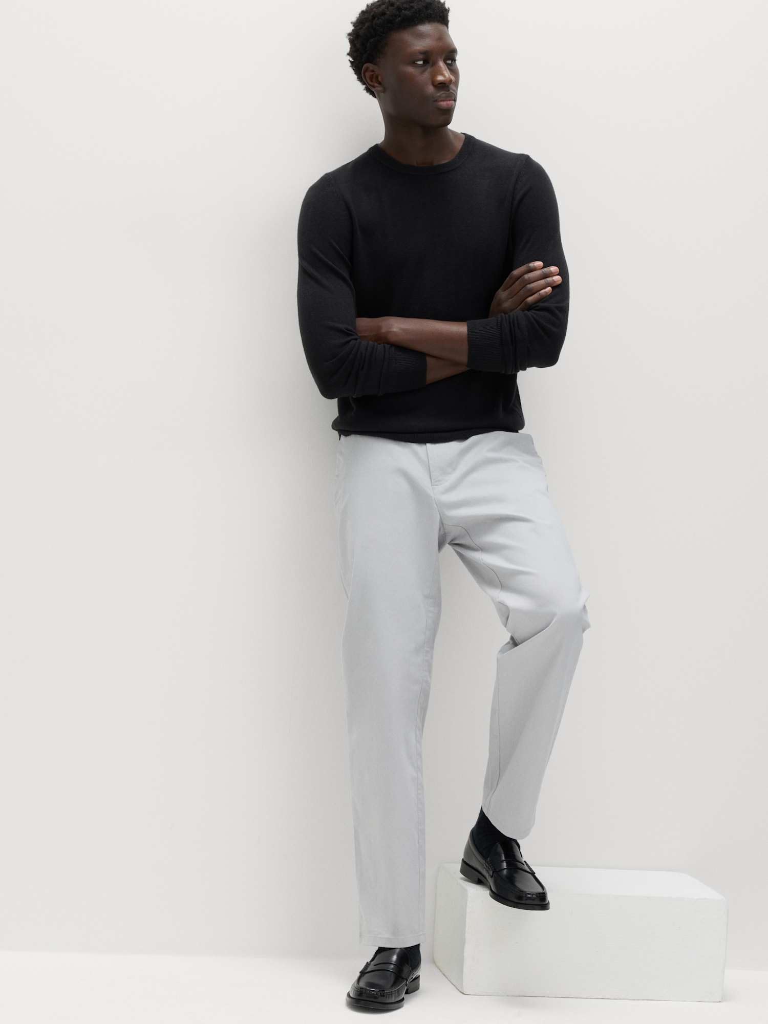 Marks & Spencer Jersey de Cuello Redondo Cashmilon™ para Hombre, Ajuste Normal