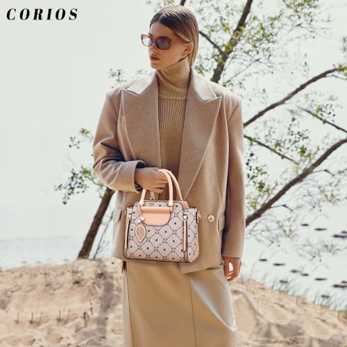 Image of CORIOS Elegant Handbag for Women PU Leather Shoulder Bag Ladies Crossbody Bag Fashion Messenger Bag Top-handle Bag