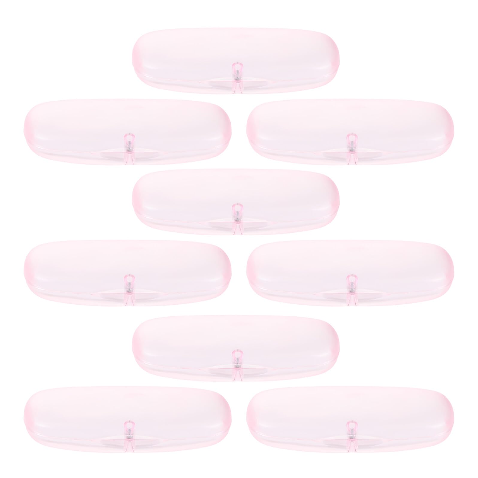 10pezzi Scatola Porta Occhiali Rigida Trasparente Opaca Custodia Protettiva Antiurto Portatile Per Occhiali Da Sole Vista Contenitore Per Da Donna Uomo