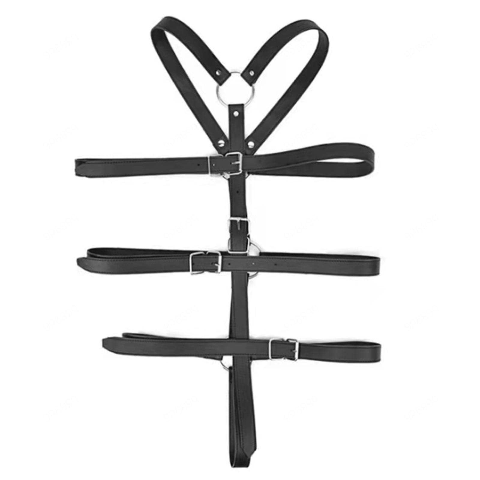 Black BDSM Arm Restraint Handcuff Kit, Bondage Full Arm Restraint Fetish Kit for Couples, Black Faux Leather Arm Binding Bondage Sex Toy for Couples