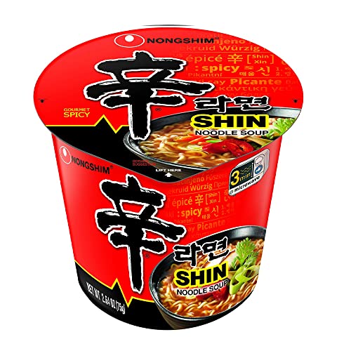 OHMARKET Nongshim Shin Ramen 6 Flavors Cup Soup Package