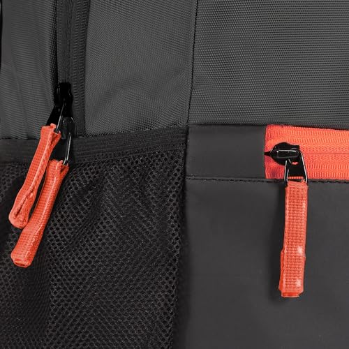 Image of DIVULGE Coral 24 Liters Large black Casual Backpack with Laptop sleeve, Front Pocket and Water Bottle Pouch (Black)