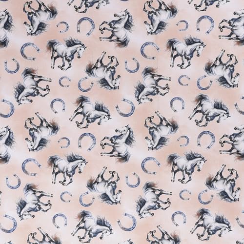 Mook Fabrics Western Rose Printed Fabric [45in. Wide] – 100%
