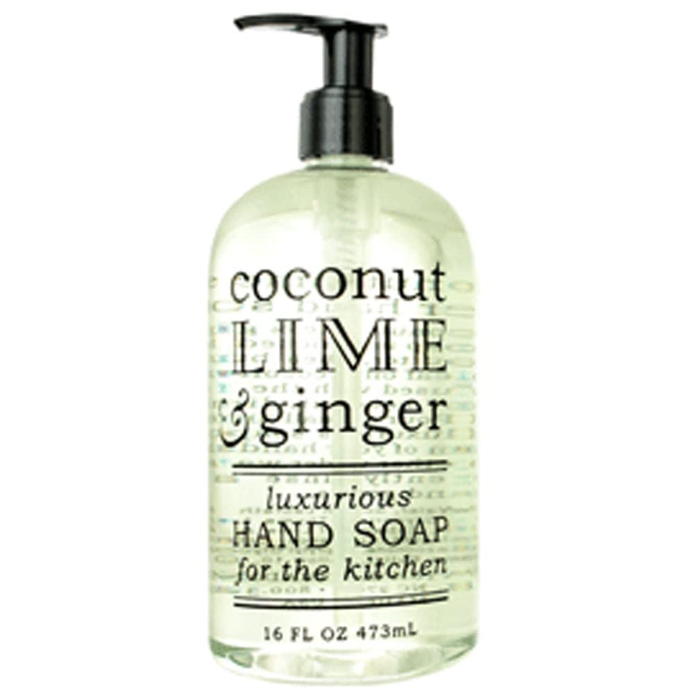 3 Set Greenwich Bay Trading Co. Luxurious Hand Soap For The Kitchen, 16 Ounce, Coconut Lime & Ginger