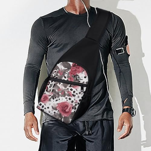 Morrales de estilo cruzado livianos con diseño leopardo miniatura 7