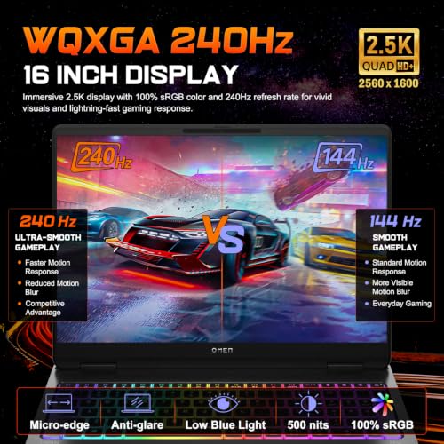 Image of HP Omen Max 16 inch 240Hz Ryzen AI 9 HX 375 & 5080 Gaming Laptop, 64GB + 2TB | WQXGA (2560 * 1600) IPS Display, Omen Tempest Cooling Pro, Per Key RGB, Numeric Keypad, RJ-45, HDMI, Wi-Fi 7, Win 11 Home