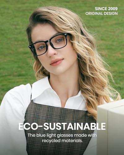 Image of Cyxus Blue Light Glasses for Women Men Stylish Computer Glasses Reduce Eye Strain UV Protection for Screen