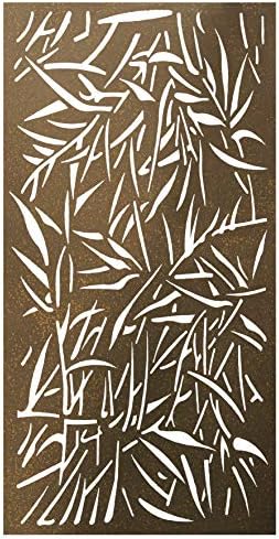 Stratco Jungle Privacy Screen Wall Art | 4' x 2' | Rustic Look Four Foot by Two Foot Lightweight Metal Indoor Outdoor Privacy Screen