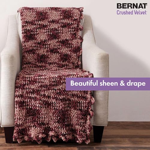 Bernat Crushed Velvet Navy Yarn - 2 Pack of 300g/10.5oz - Polyester - 5 Bulky - 315 Yards - Knitting/Crochet - Image 3