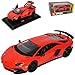 Produktbild Bburago Lamborgihini Aventador LP 750-4 SV Superveloce Rot Orange Coupe Ab 2015 1/24 Modell Auto