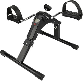 MAYMA Ejercitador de Pedal Plegable con Display, Estimular La Circulación Sanguínea Y Aumentar La Fuerza Muscular, Para Ejercitar Brazos Y Piernas