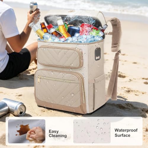 Image of Backpack Cooler Insulated Leakproof, Soft Cooler for Outdoor Camping Hiking