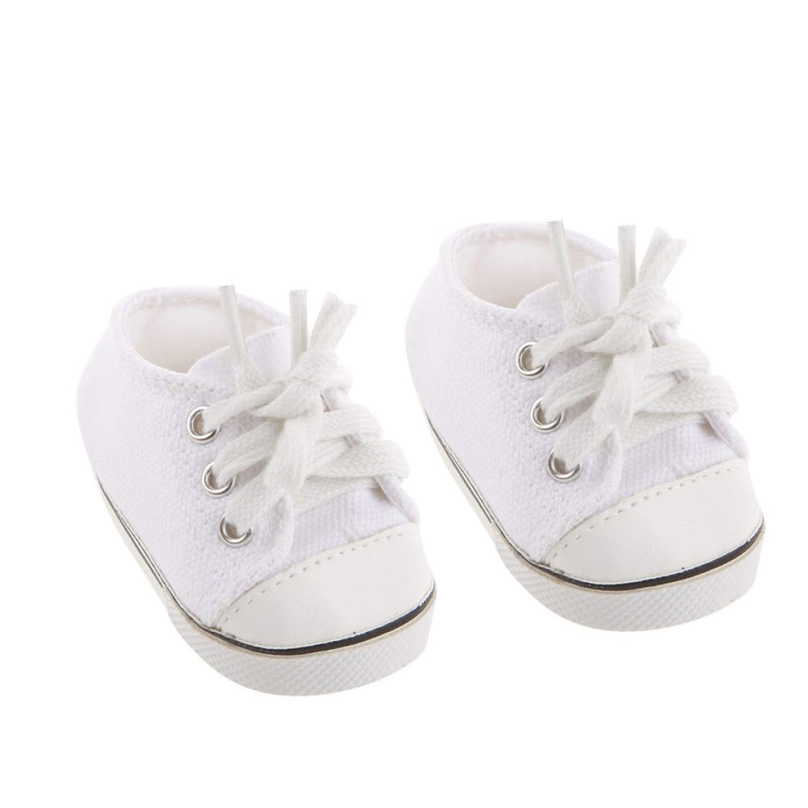 Scarpe da bambola da 1 reair bianca casual skateboarding calzature per bambini da 18 pollici giocattoli per bambini, mini bambola
