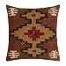 Handicraft Bazarr Wełniana juta kilimowa poszewka na poduszkę 45 cm geometryczna kwadratowa poszewka na poduszkę vintage poduszka dekoracyjna na łóżko poszewka na poduszkę do pokoju centralnego poszewka na poduszkę kilimowa poszewka na poduszkę