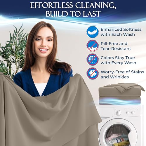 Draps de lit confortables et rafraîchissants en microfibre
