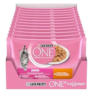 Purina ONE Junior Mokra Karma Kurczak 4x85g
