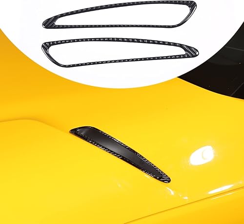 Daeiclru Cubierta de fibra de carbono suave para cubierta de ventilación de aire para Toyota Supra GR A90 A91 MK5 2019-2022, marco de ventilación de