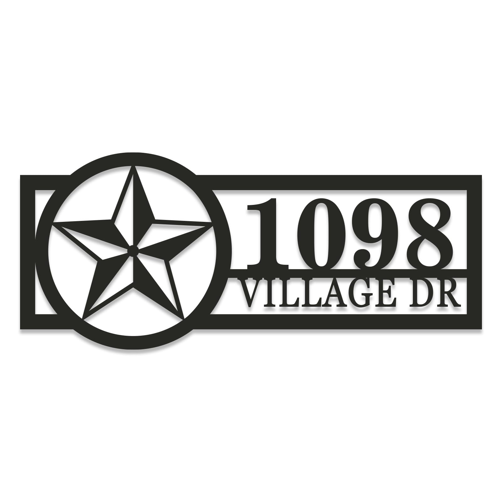 【】House Logo Stand Amazon.com: Texas Star Monogram Address Plaque, Texas Star Street