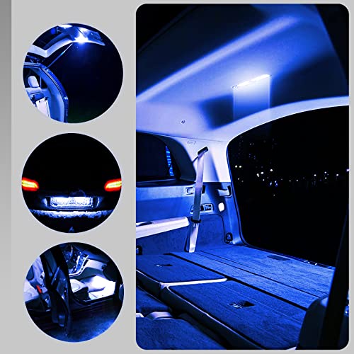 Qodolsi 24 Pcs Interior Car Lights Bulbs Led Dome Light Bulb Kit, T10 31 Mm 42 Mm Festoon Bulbs Replacement Bulbs For Car Dome Map Door Courtesy License Plate Lights (Blue) #TOP6