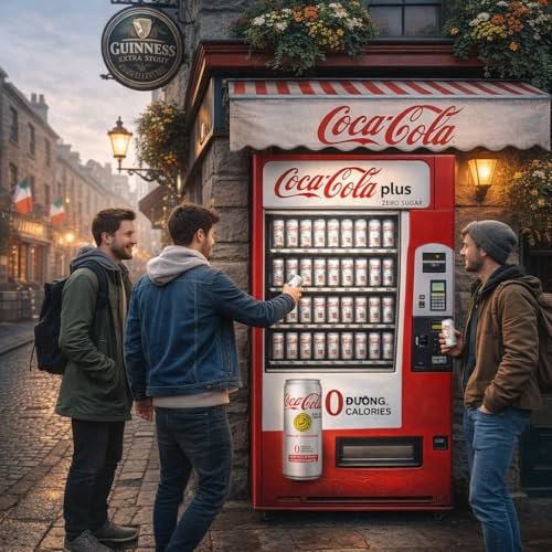 Image of Coca-Cola Plus Zero Sugar & Zero Calories Soft Drink (Pack Of 6) 320ml Can By COUGAR | Japanese Formula with Dietary Fiber | Refreshing Cola Taste | Helps Reduce Fat Absorption | Premium Coca-Cola Beverage | FREE 1 Cadbury Starbar - (IMPORTED-JAPAN)