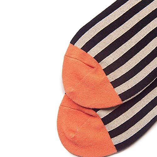 2 Pairs Of Striped Socks, Men'S And Women'S Mid-Tube Vertical Socks, Contrast Color Design, Street Fun Socks3