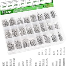 392 PCS Springs Assortment Kit 304 Stainless Steel Compression Springs kit with 24 Different Sizes for Home Repairs & DIY