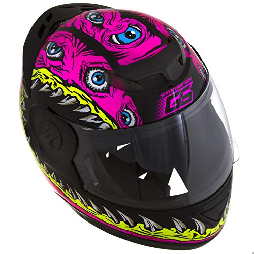 Pro Tork Capacete Evolution G6 Jaws 58 Preto/Rosa