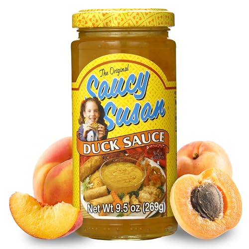 Saucy Susan Peking Duck Sauce 9.5 oz Jar – Sweet & tangy apricot-peach sauce with spices; ideal for glazing...