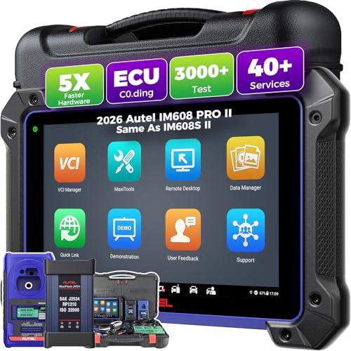 Autel MaxiIM IM608PRO 2 Scanner, 2026 Same as IM608 II/IM608S II W/ XP400 PRO,Advanced ECU Coding, 40+ Service, 3000+ Active Test, OE Full Diagnostic, CAN FD& DOIP Up of IM608 PRO/IM508S