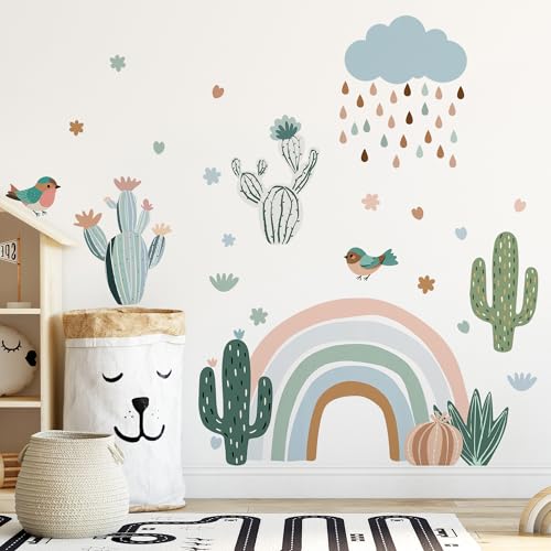 Vinilo decorativo arcoíris Boho para paredes infantiles miniatura 5
