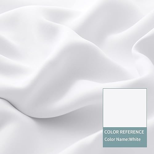 Miniatura 8 de BGment Cortina de puerta corredera de moda de 120 x 96 pulgadas, cortinas opacas térmicas anchas para oscurecer la habitación, cortina divisora de