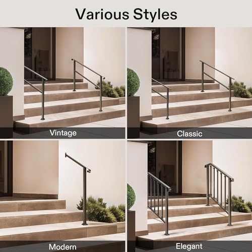 Vivosun Outdoor Handrail, 6 Step Stair Handrail thumb #5