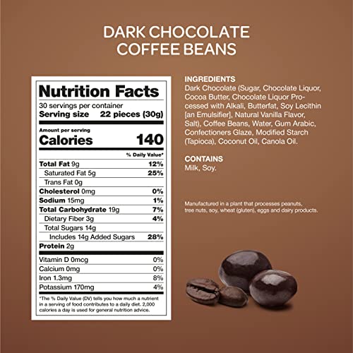 Funtasty Dark Chocolate Covered Coffee Beans, 2 Pound Bag #TOP2