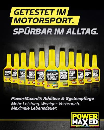 Power Maxed Injektor Reiniger Diesel 325ml I Einspritzdüsen reinigen, Dieselverbrauch senken & Leistung wiederherstellen I Diesel Additiv für ruhigen Lauf & bessere Verbrennung